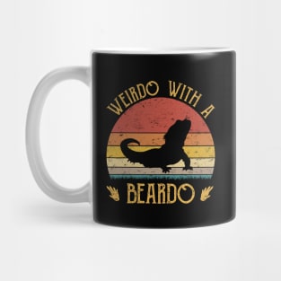 Weirdo With A Beardo Bearded Dragon Rertro Mug